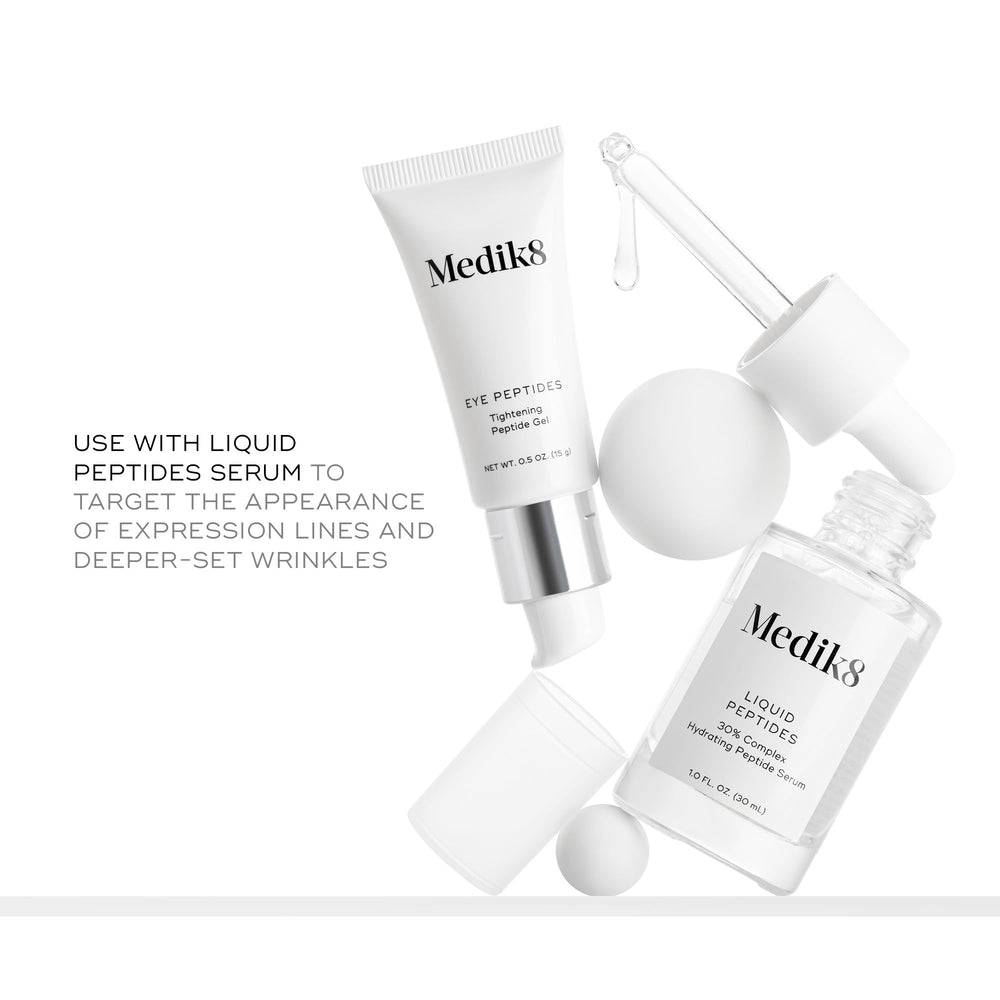 Medik8 Eye Peptides Gel providing hydration boost to dry under-eye skin