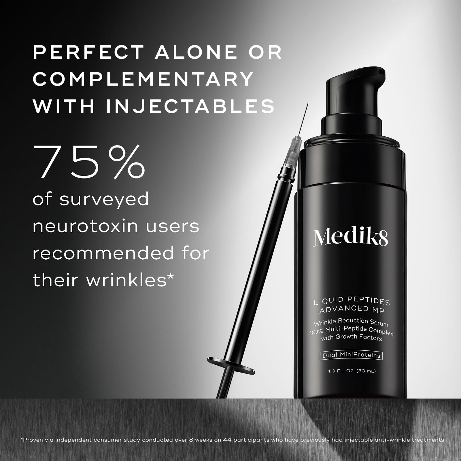 Medik8 Liquid Peptides Advanced MP hydration glow on the skin