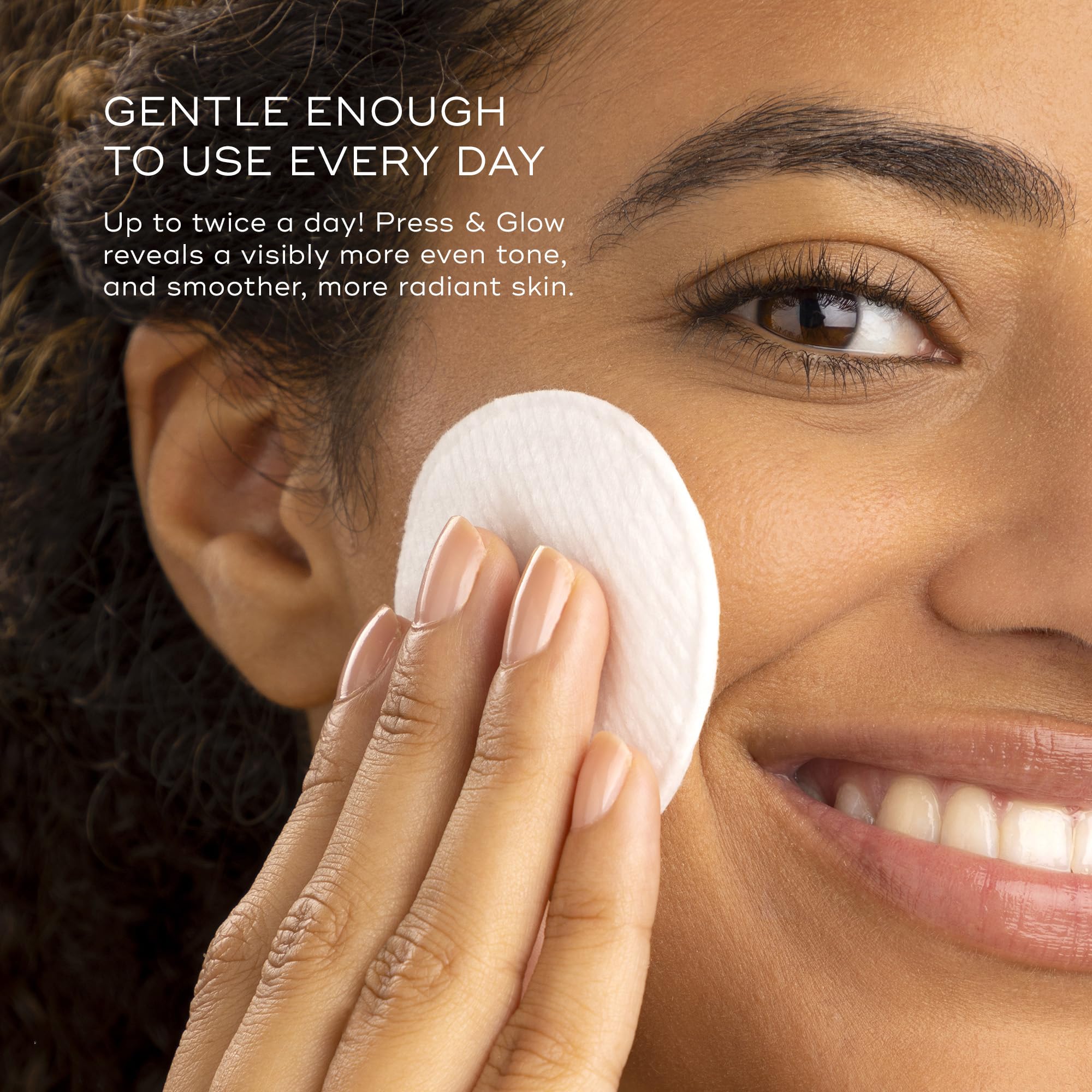 Medik8 Press and Glow tonic swirl showing hydration and PHA-based exfoliation