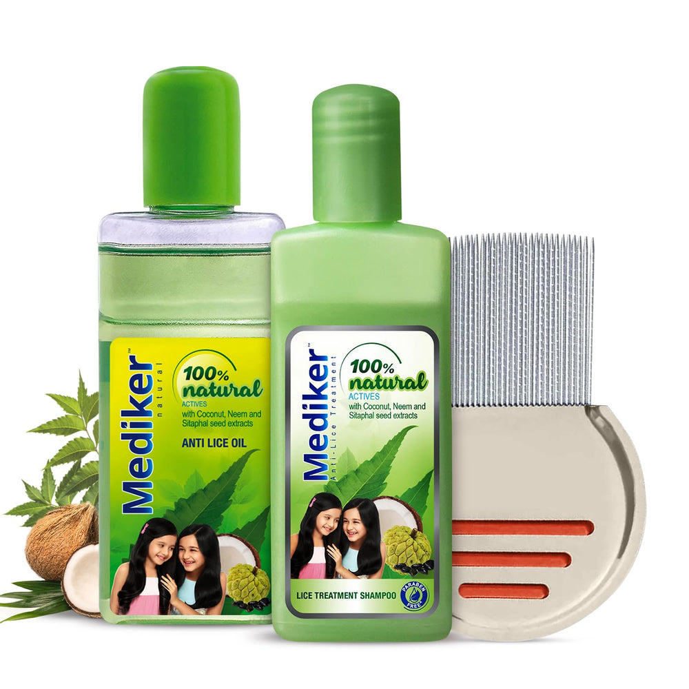 Mediker shampoo with neem and coconut front view travel-friendly bottle for daily cleansing