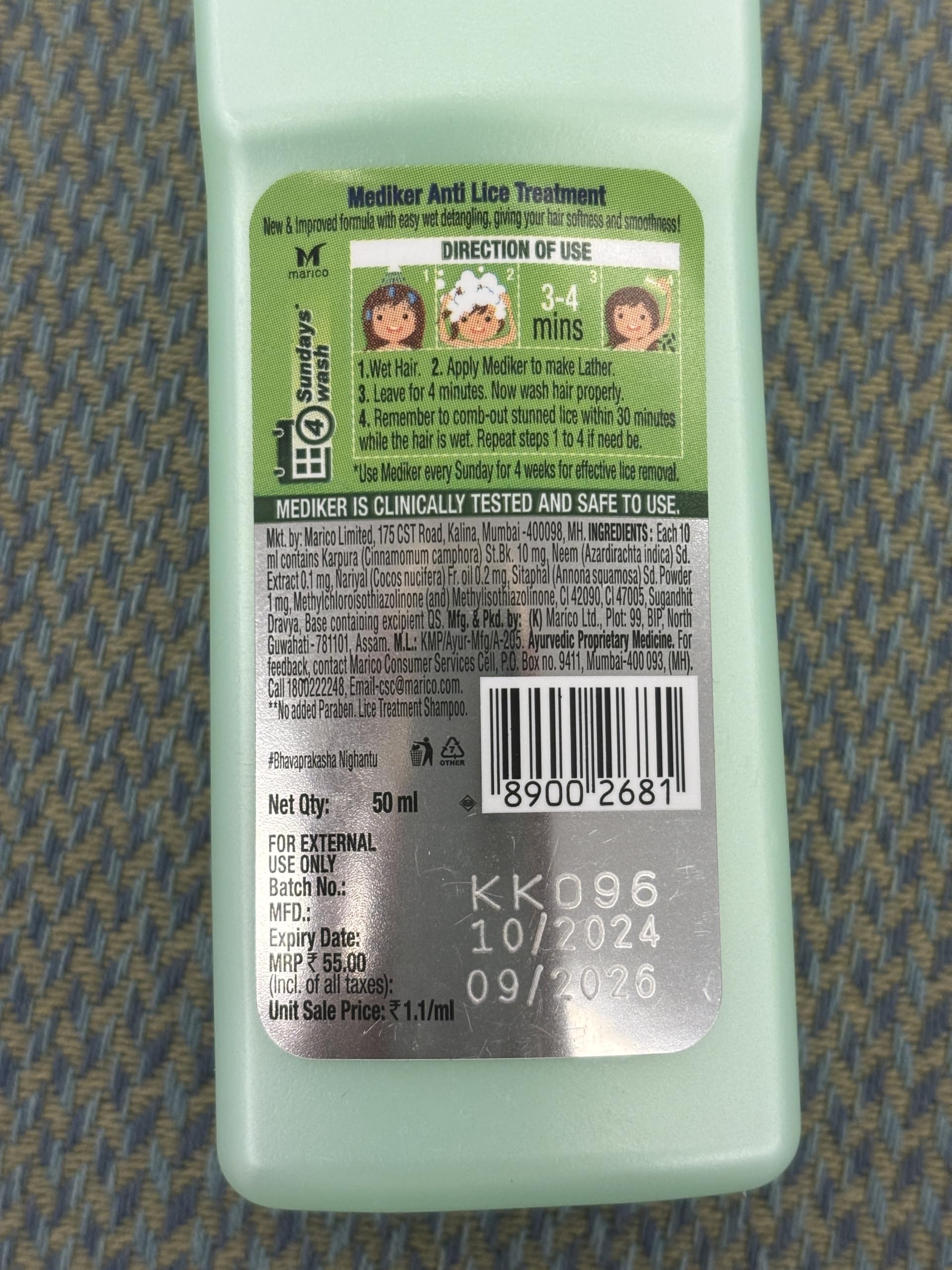 Mediker travel-size packaging ready for on-the-go hair care