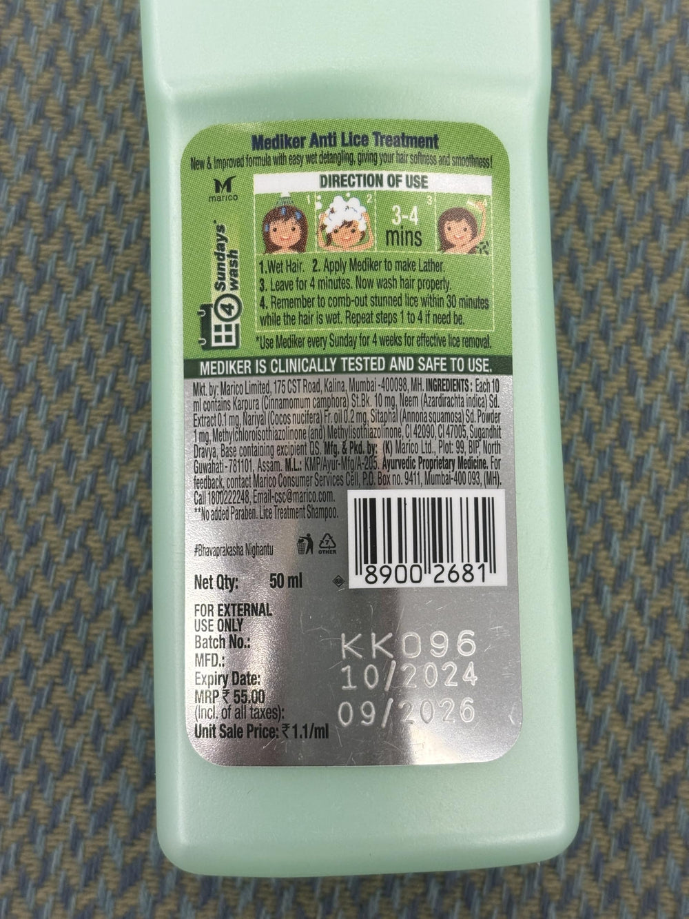 Mediker travel-size packaging ready for on-the-go hair care