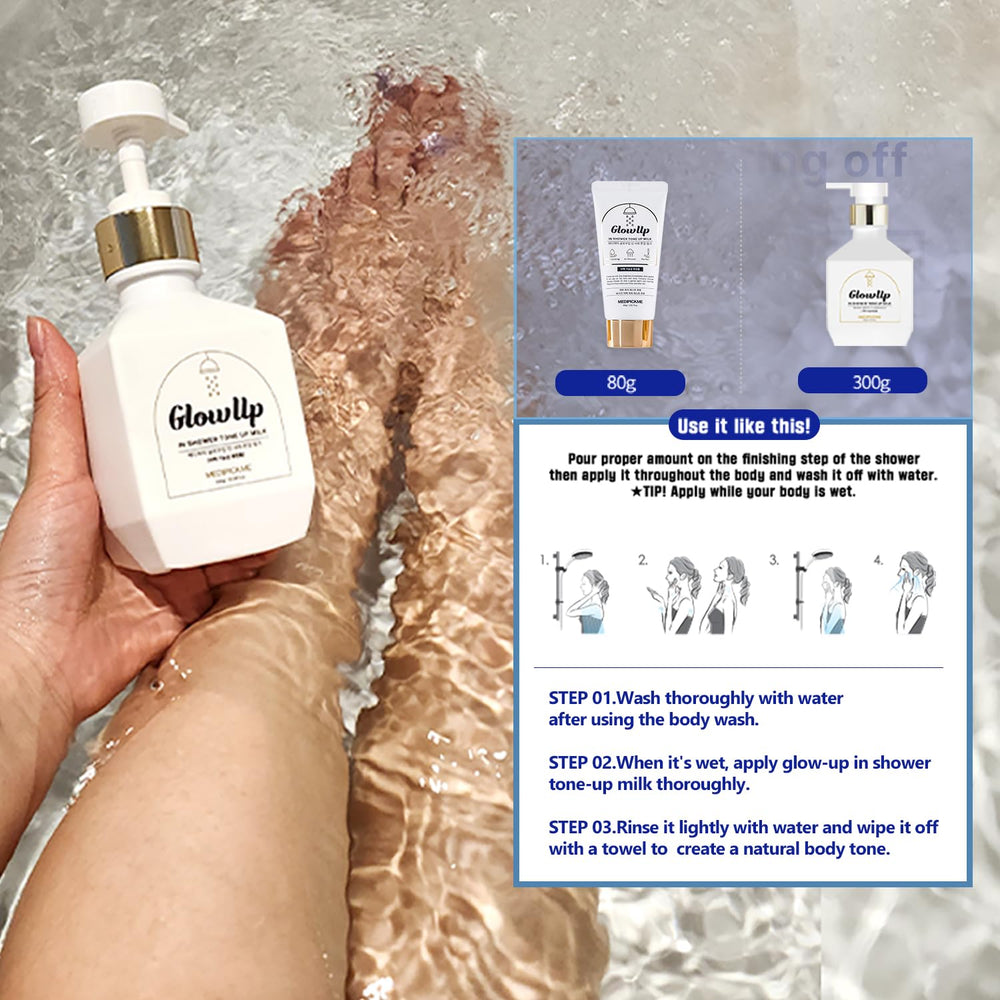 MEDIPICKME glutathione body lotion packaging for sensitive skin care.