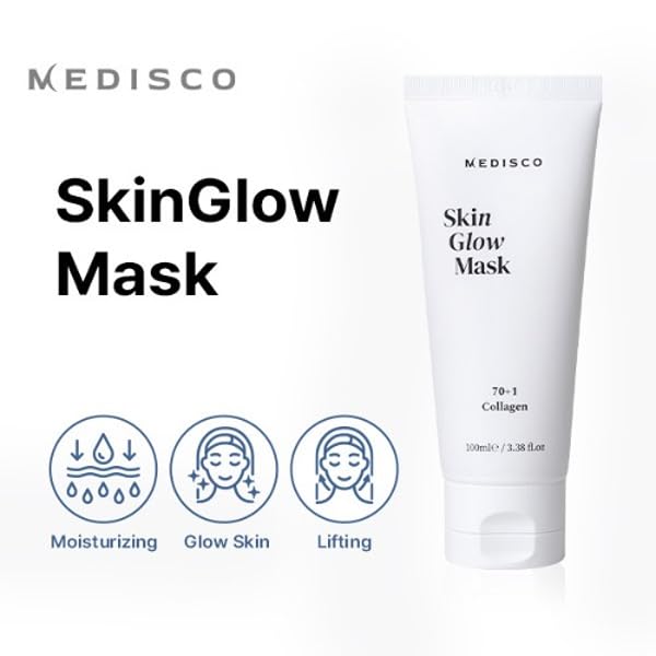 Medisco Skin Glow Mask cream-dispense close-up for easy application.