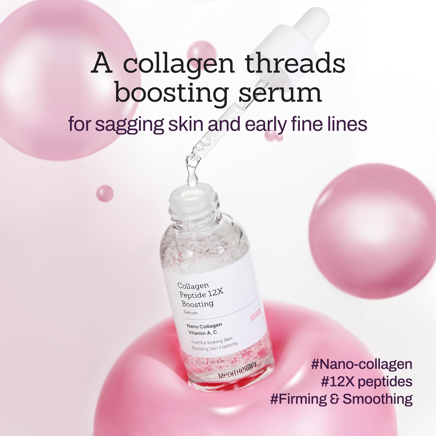 Close-up texture view of the Serum showing lightweight, non-sticky formula for daily use.