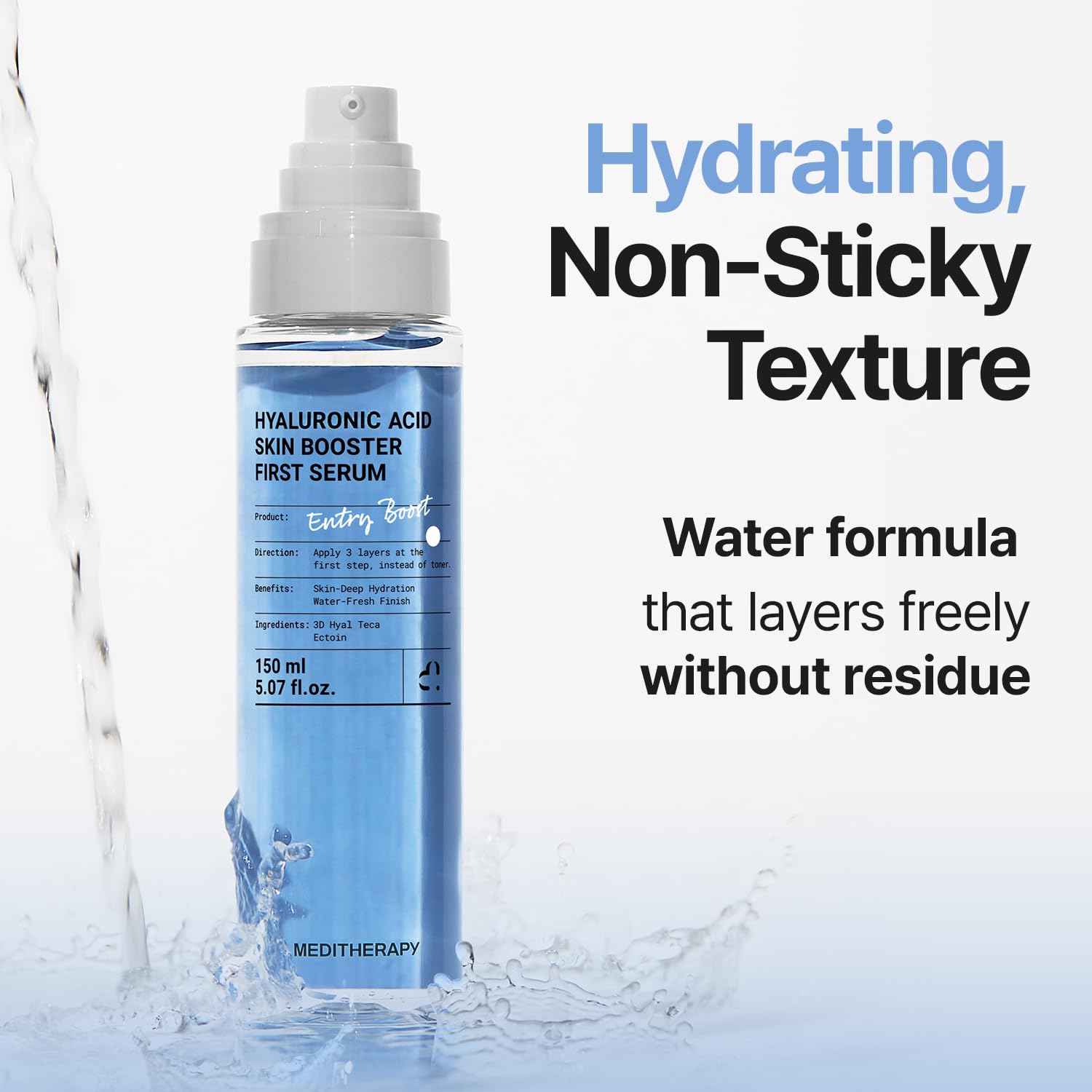Meditherapy Hyaluronic Block concept highlights moisture lock.