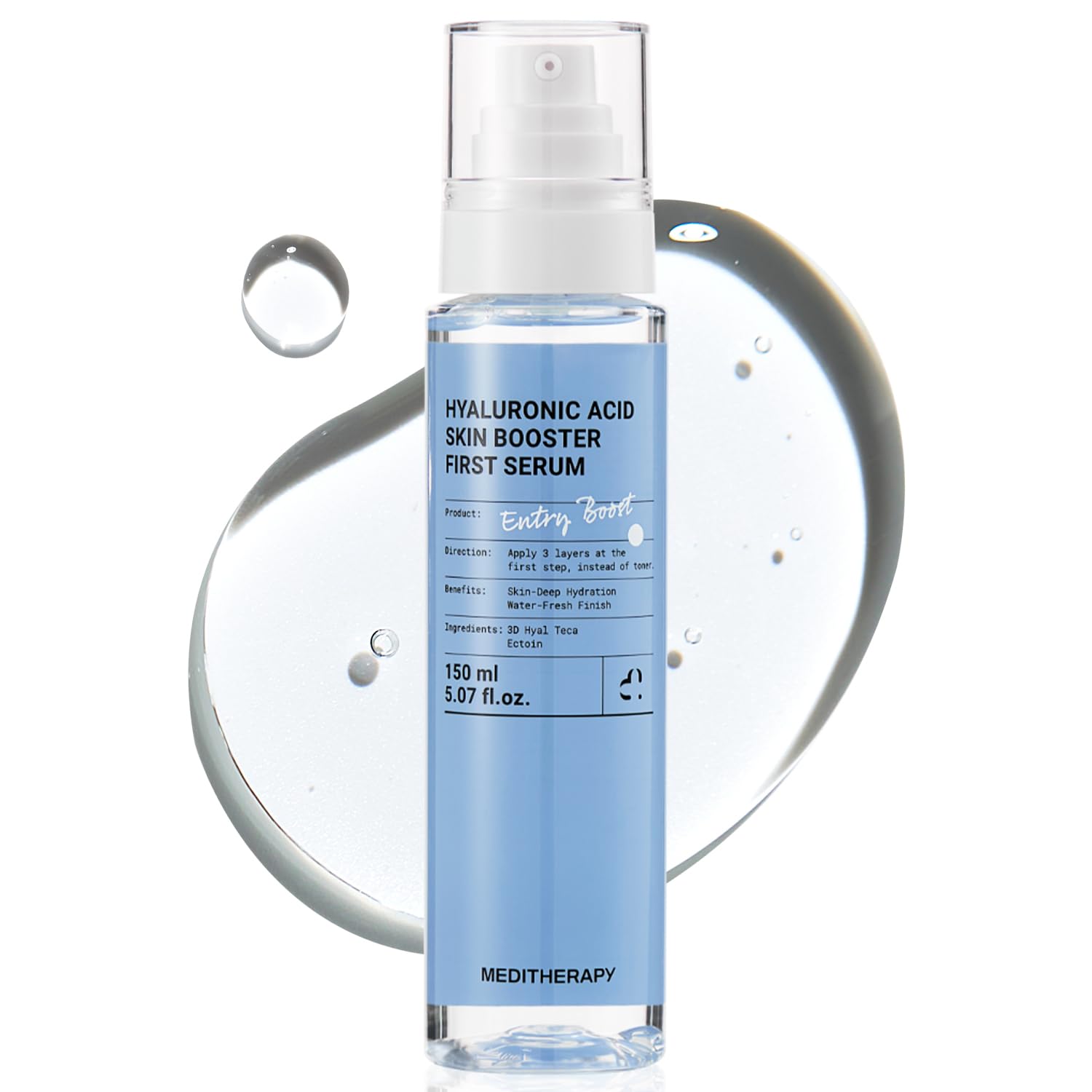 Meditherapy Hyaluronic Serum XXL bottle ready for hydration.