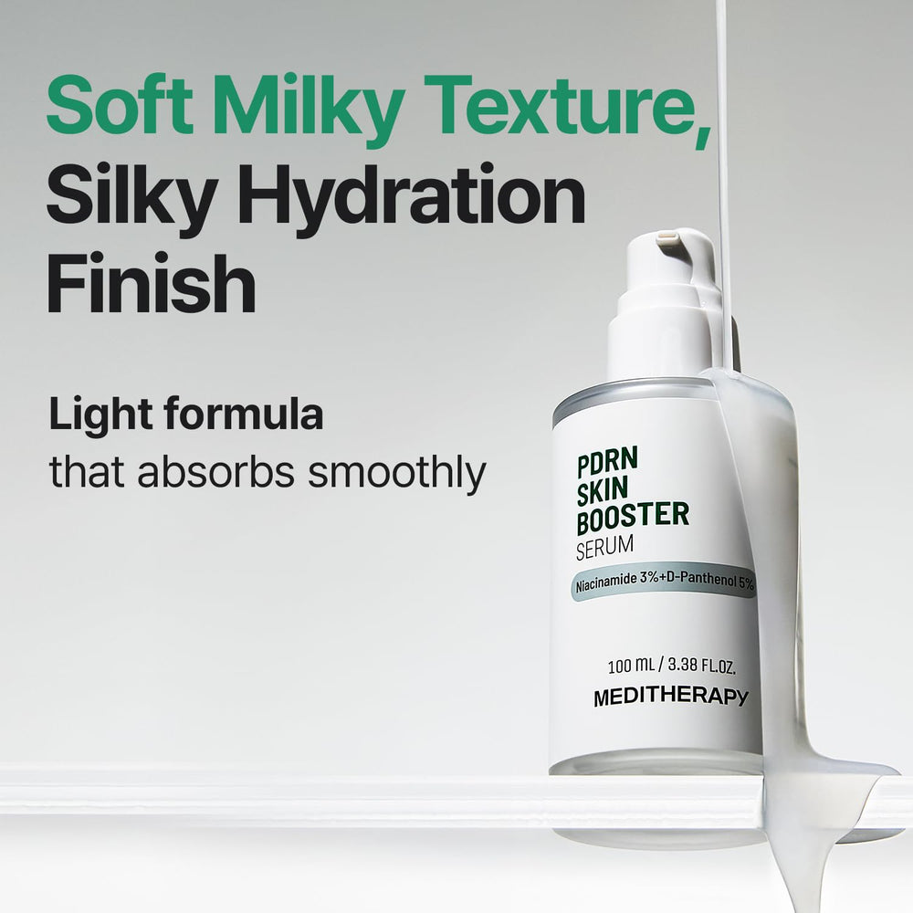 Meditherapy PDRN serum on countertop setup suggesting daily routine