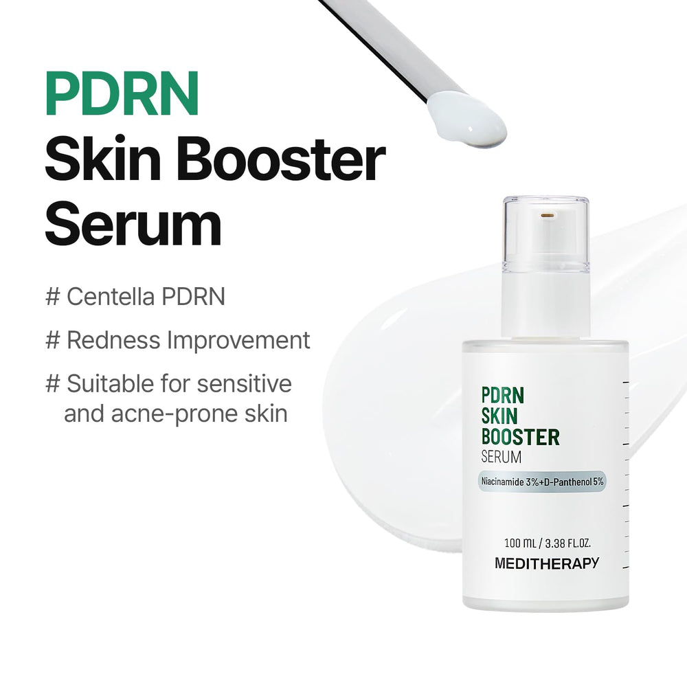 Meditherapy PDRN serum milky texture showing lightweight hydration
