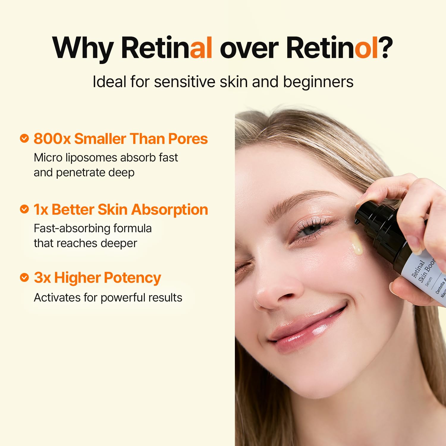 MEDITHERAPY Retinal Serum suitable for body use on elbows and knees.