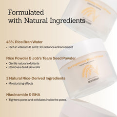 MEDITHERAPY Rice Wash-Off Mask jar application demonstrates easy, even coverage during a home spa moment
