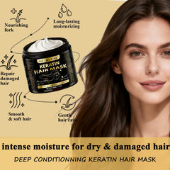 MediVuse mask being applied to hair during routine for quick conditioning.