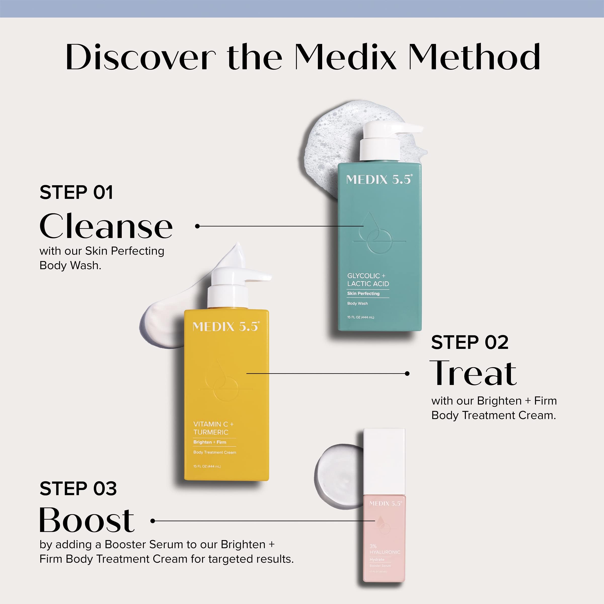 Medix 5.5 Spa-like bathroom scene with cream ready to use