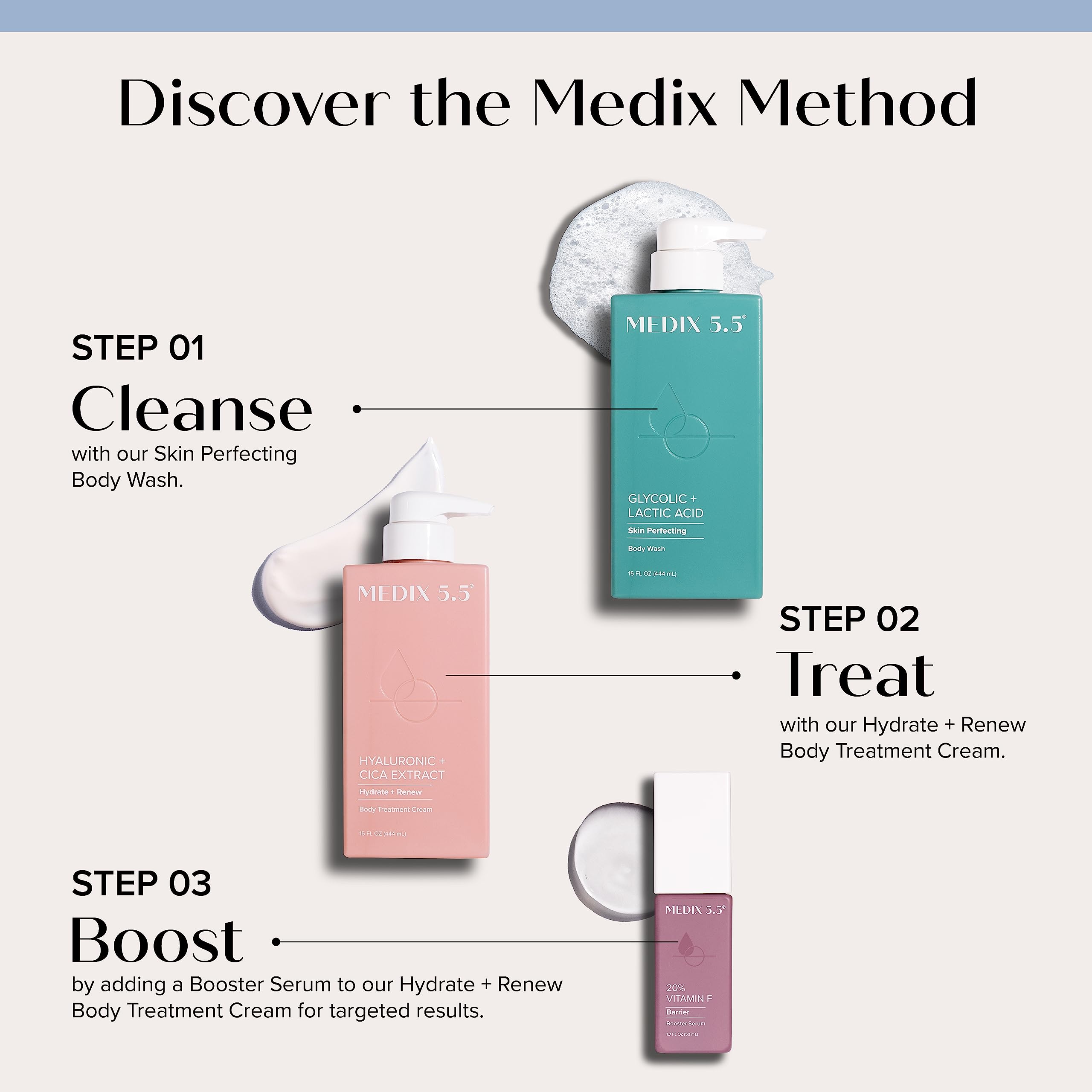 Medix 5.5 glycolic face wash foam lather for smooth complexion.