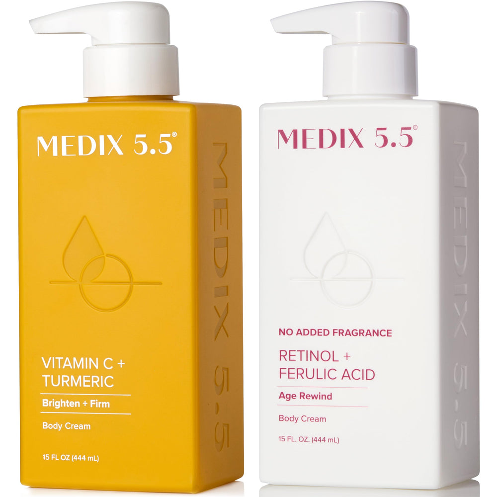 Medix 5.5 fragrance-free retinol face cream bottle for firmer, refined skin