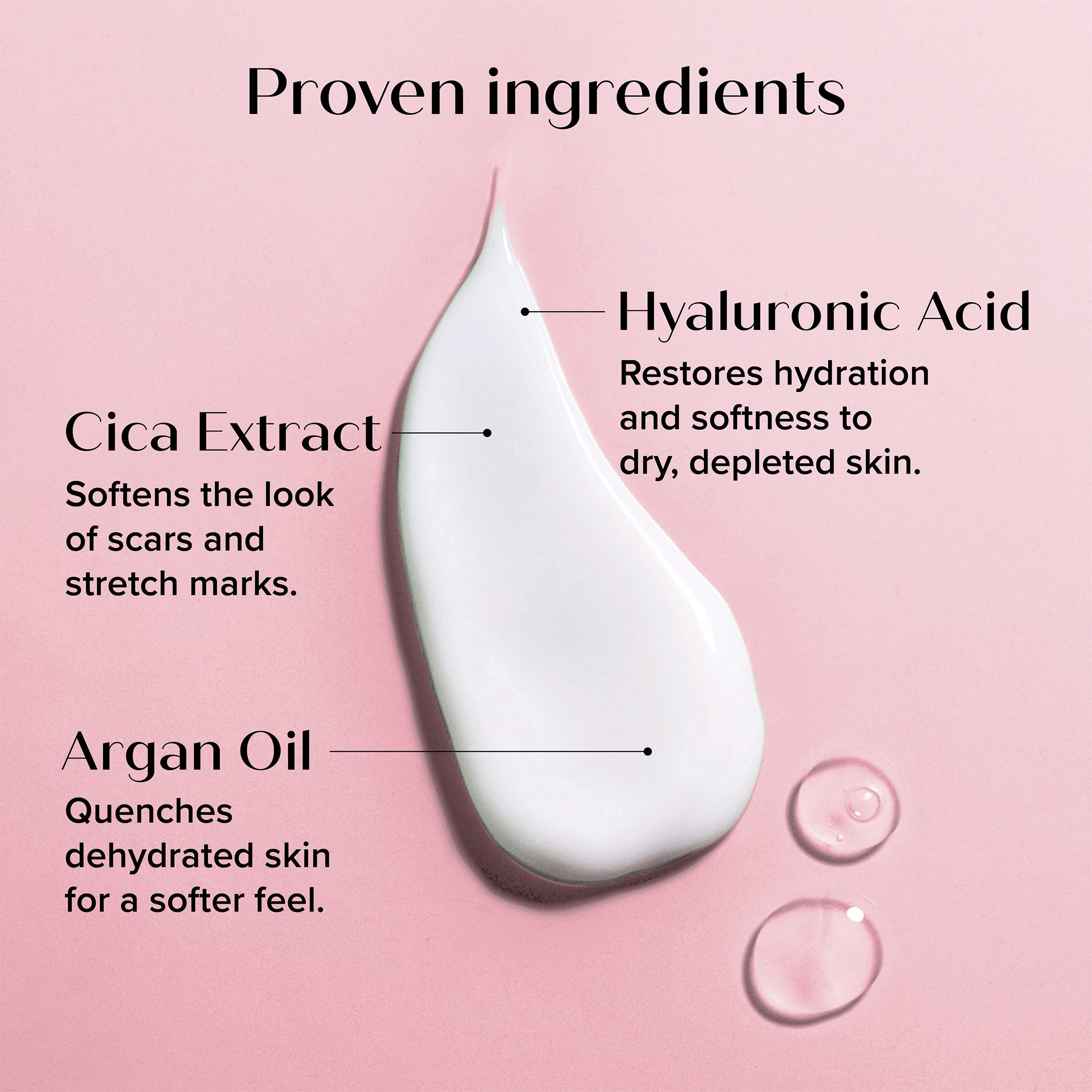Medix 5.5 Hyaluronic Acid Body Lotion closeup of rich cream on skin