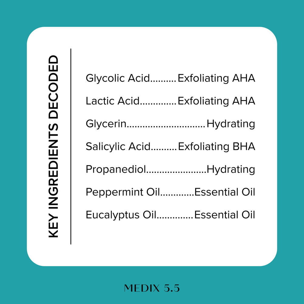 Medix 5.5 label shows vegan, cruelty-free formulation