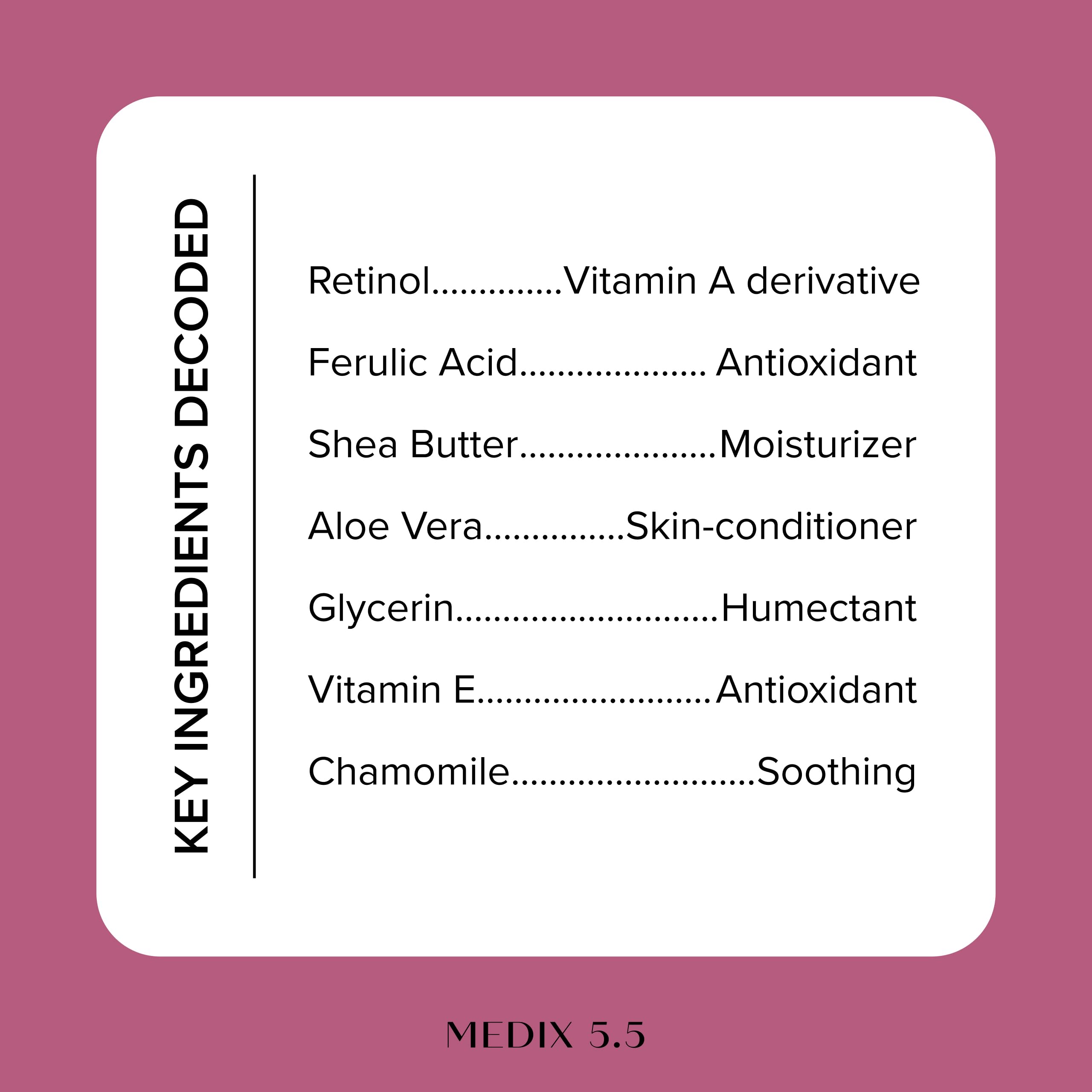 Medix 5.5 night-use-application supports nourishment while you rest.