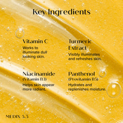 Medix 5.5 Nourish & Glow Vitamin C Cream tube, brightening for even-toned skin.
