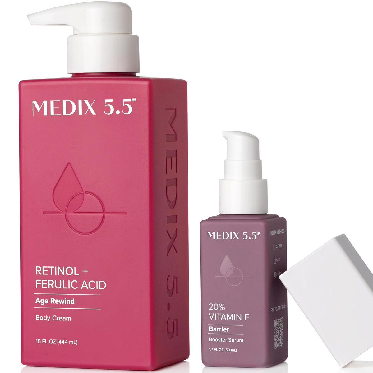 Medix 5.5 Retinol Body Lotion bottle, smooth hydrating daily-use formula
