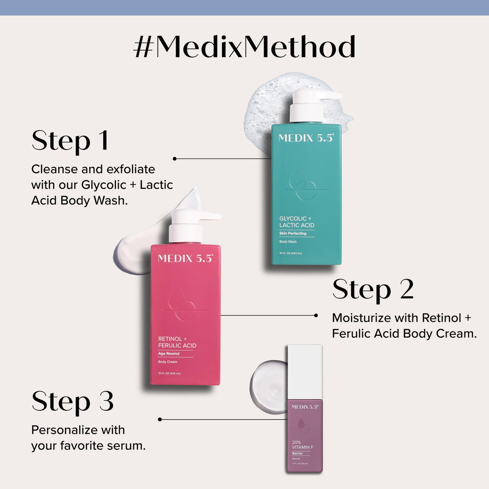 Medix 5.5 shea-butter-vitamin-e enriches texture and comfort.