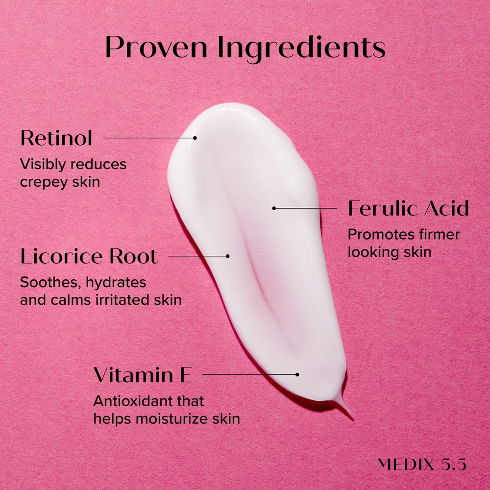 Medix 5.5 Vitamin F Body Oil bottle nourishes and hydrates skin.