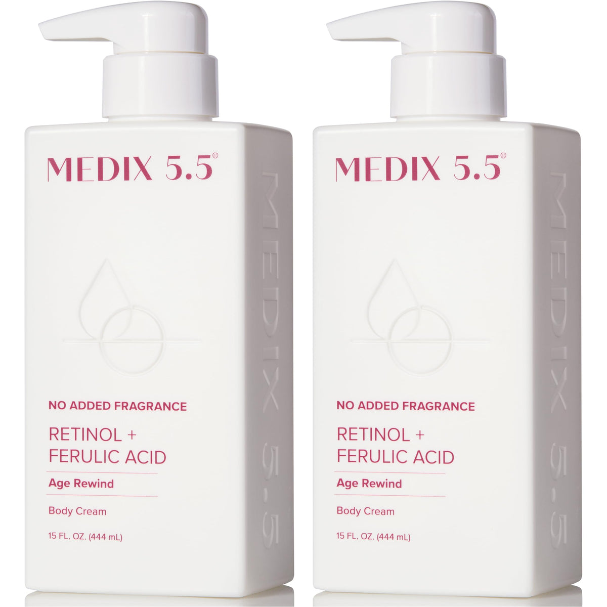 Medix 5.5 fragrance free retinol face moisturizer bottle provides daily hydration and smoothing.