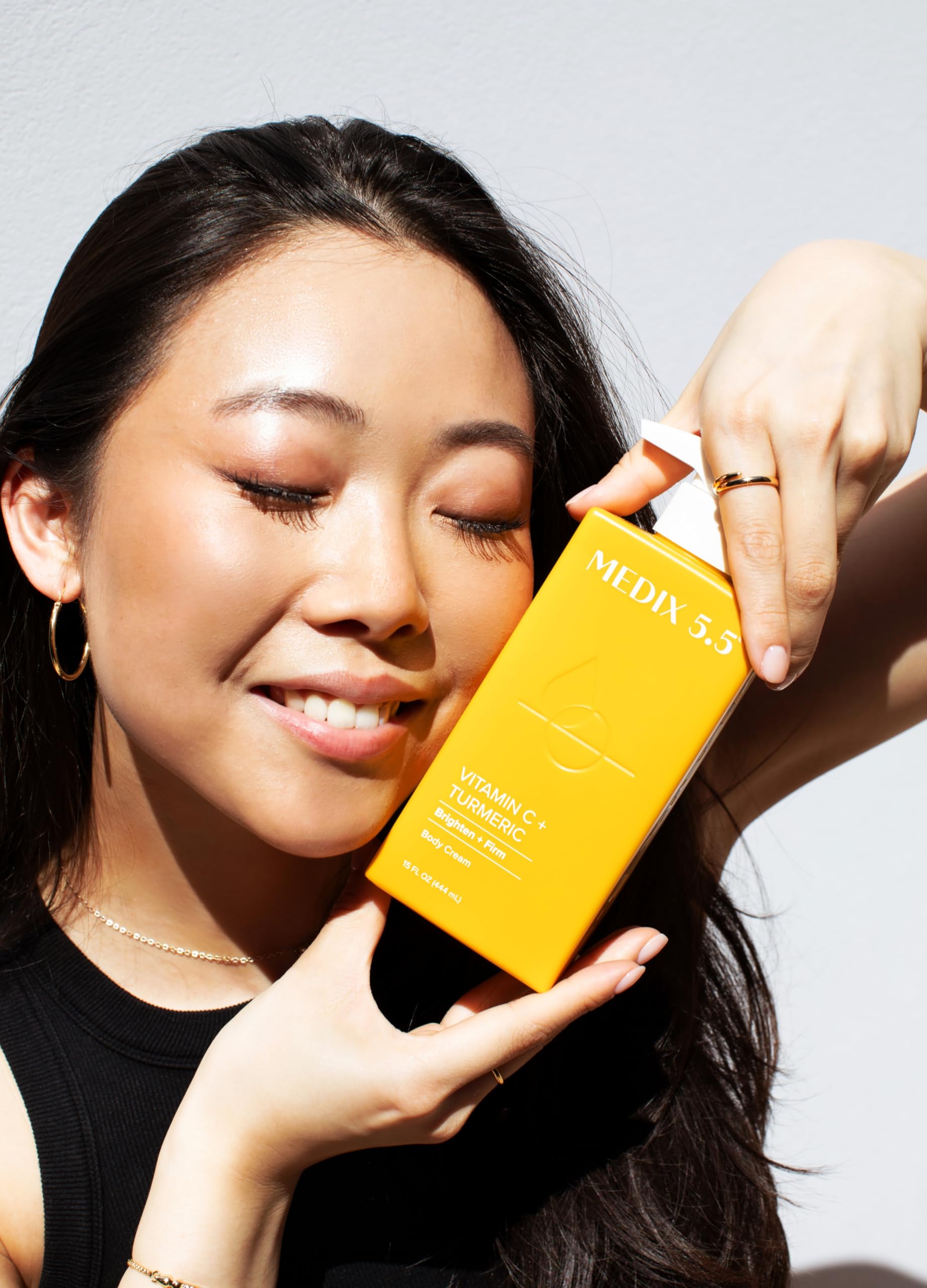 Radiant-looking skin with improved tone after regular use