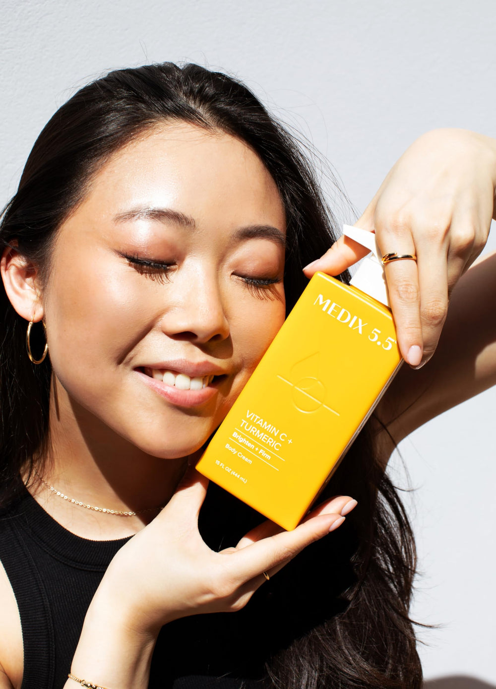 Radiant-looking skin with improved tone after regular use