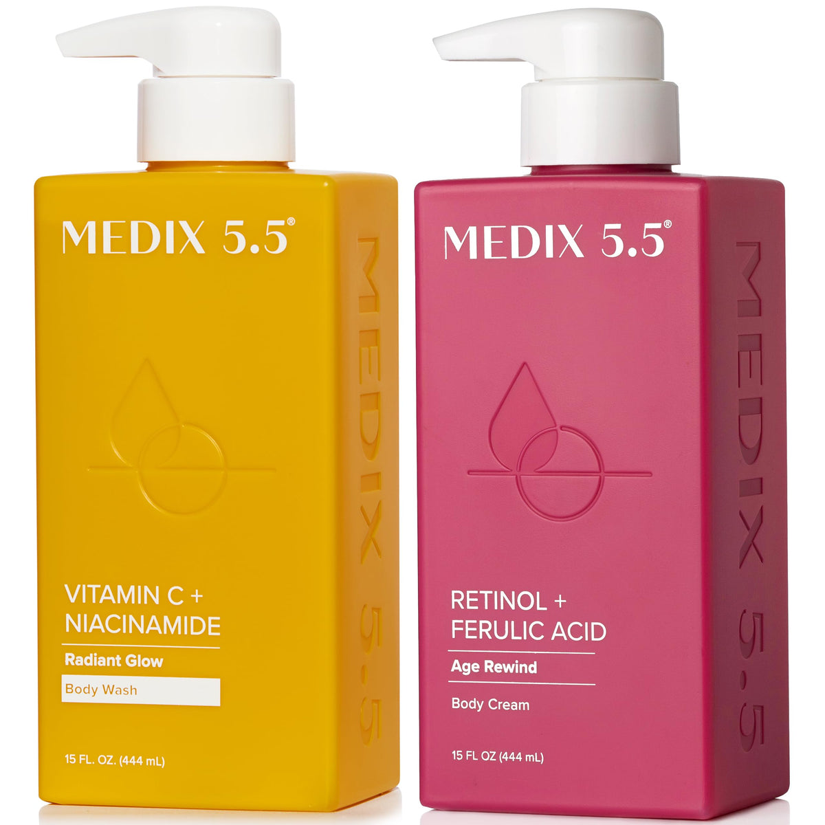 Medix 5.5 Vitamin C Body Wash bottle with citrus aroma promoting refreshed skin