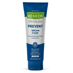 Medline Remedy silicone cream bottle pour shows easy, mess-free daily application.