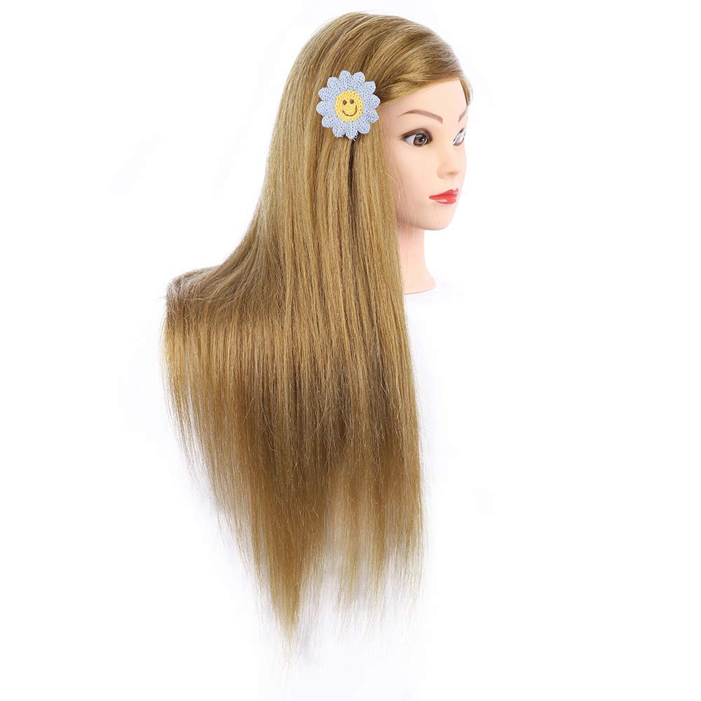 MEDO 26-inch mannequin head real-hair detail for texture and technique.