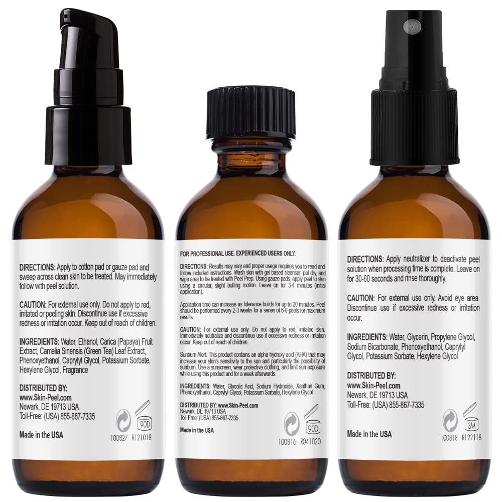 MedPeel glycolic acid 30% peel prep for safe patch testing