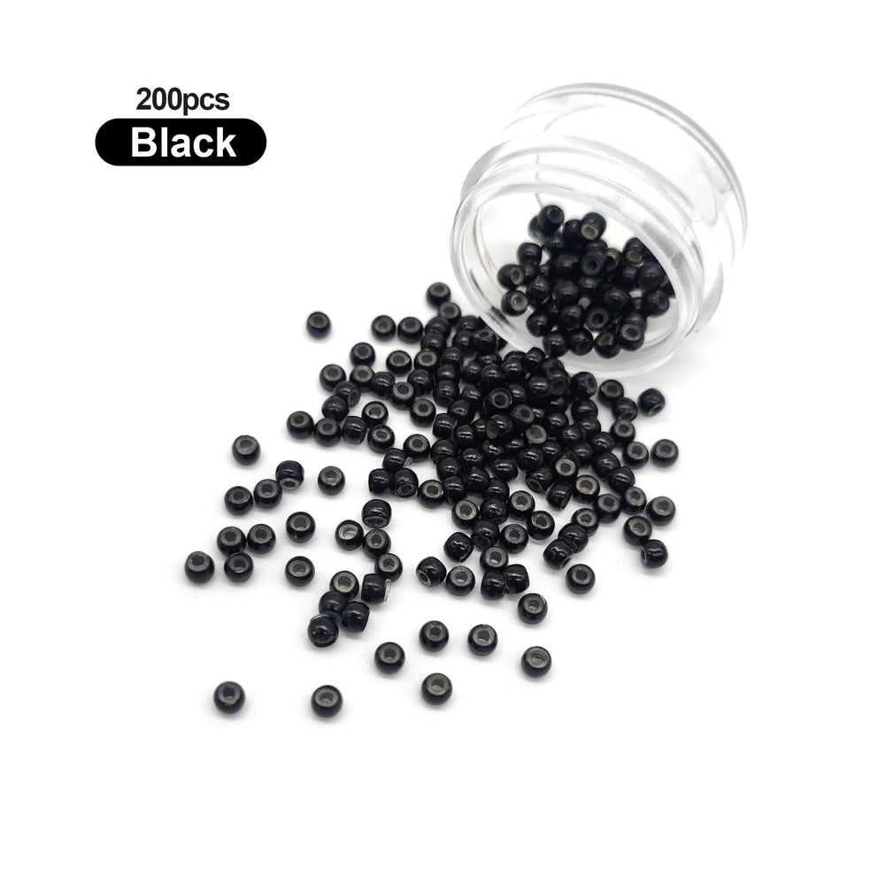 Medsuo blonde silicone nano rings provide lightweight comfort during styling.