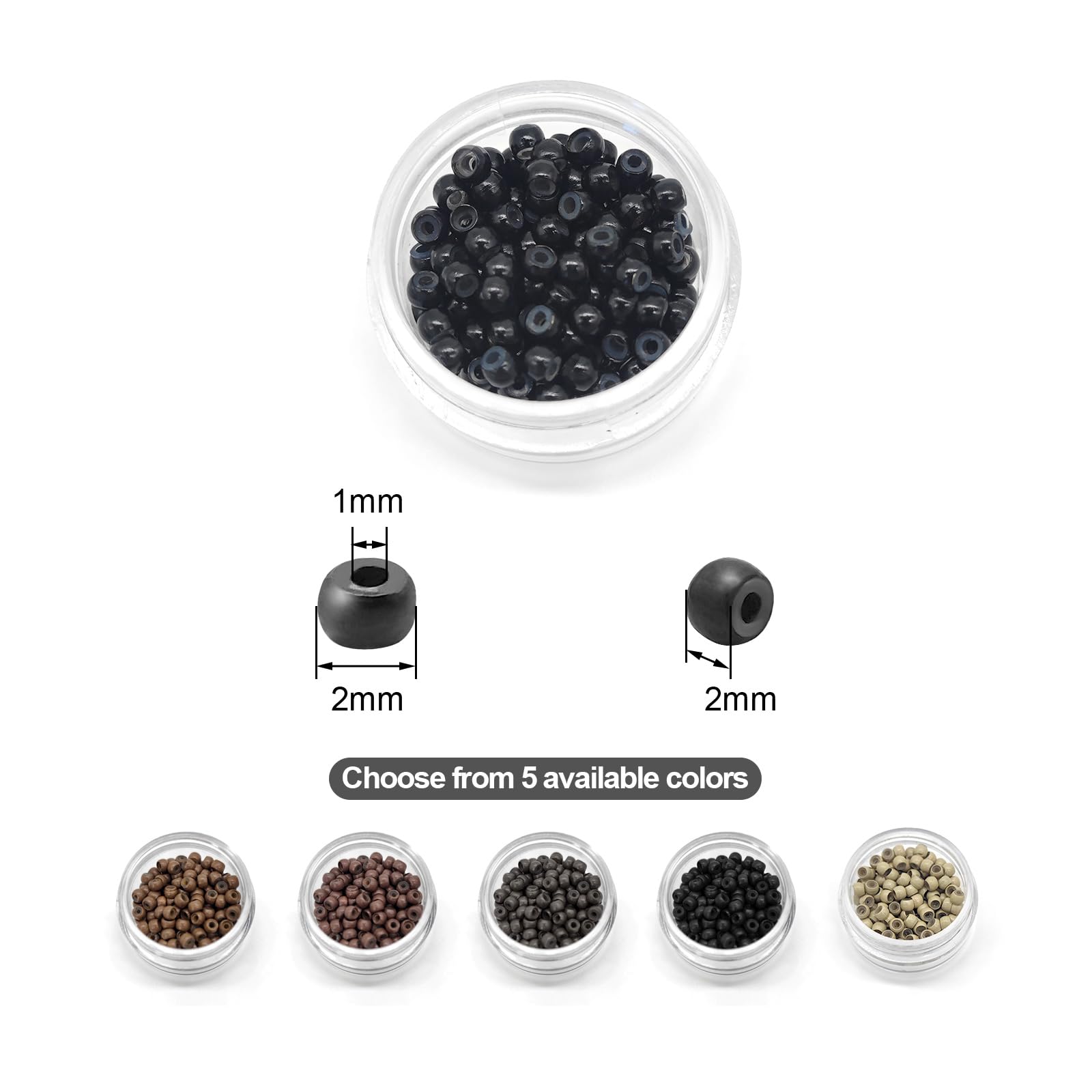 Medsuo brown silicone nano rings offer discreet blending for natural results.