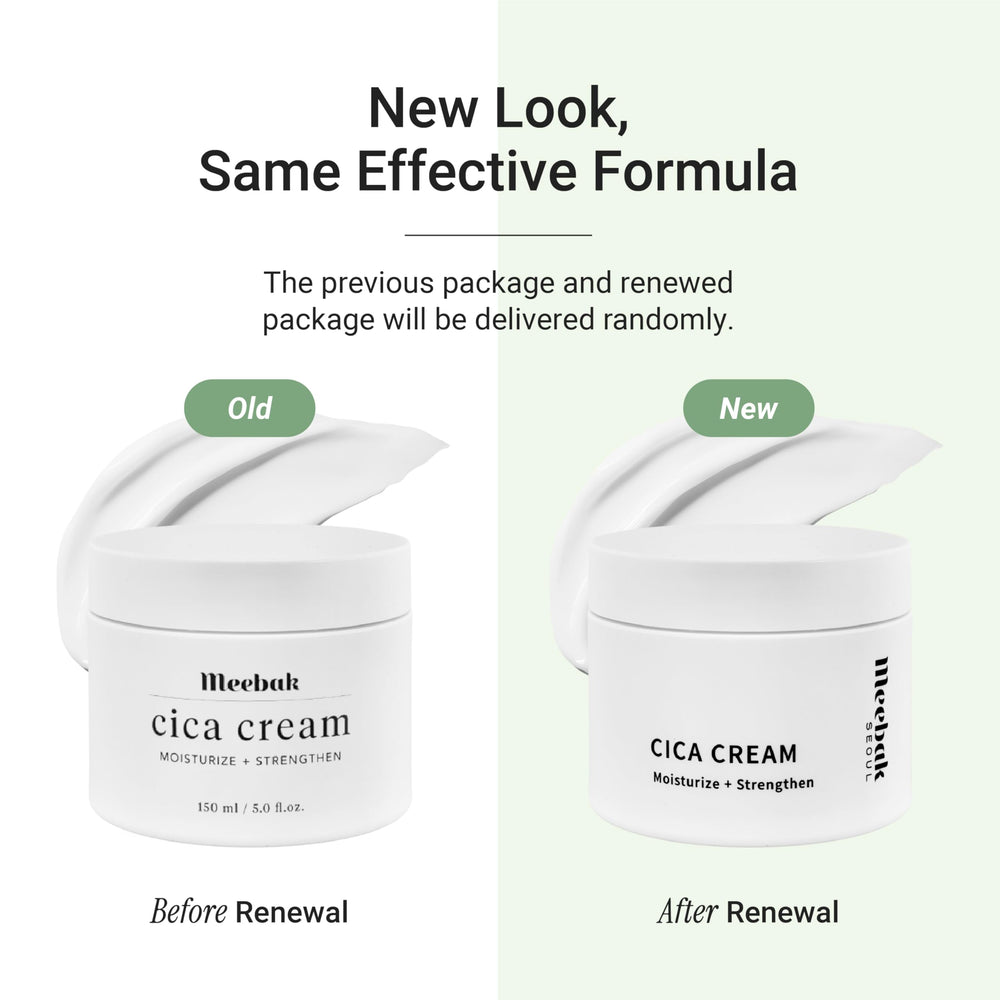 Meebak Cica Cream skin glow after even hydration.