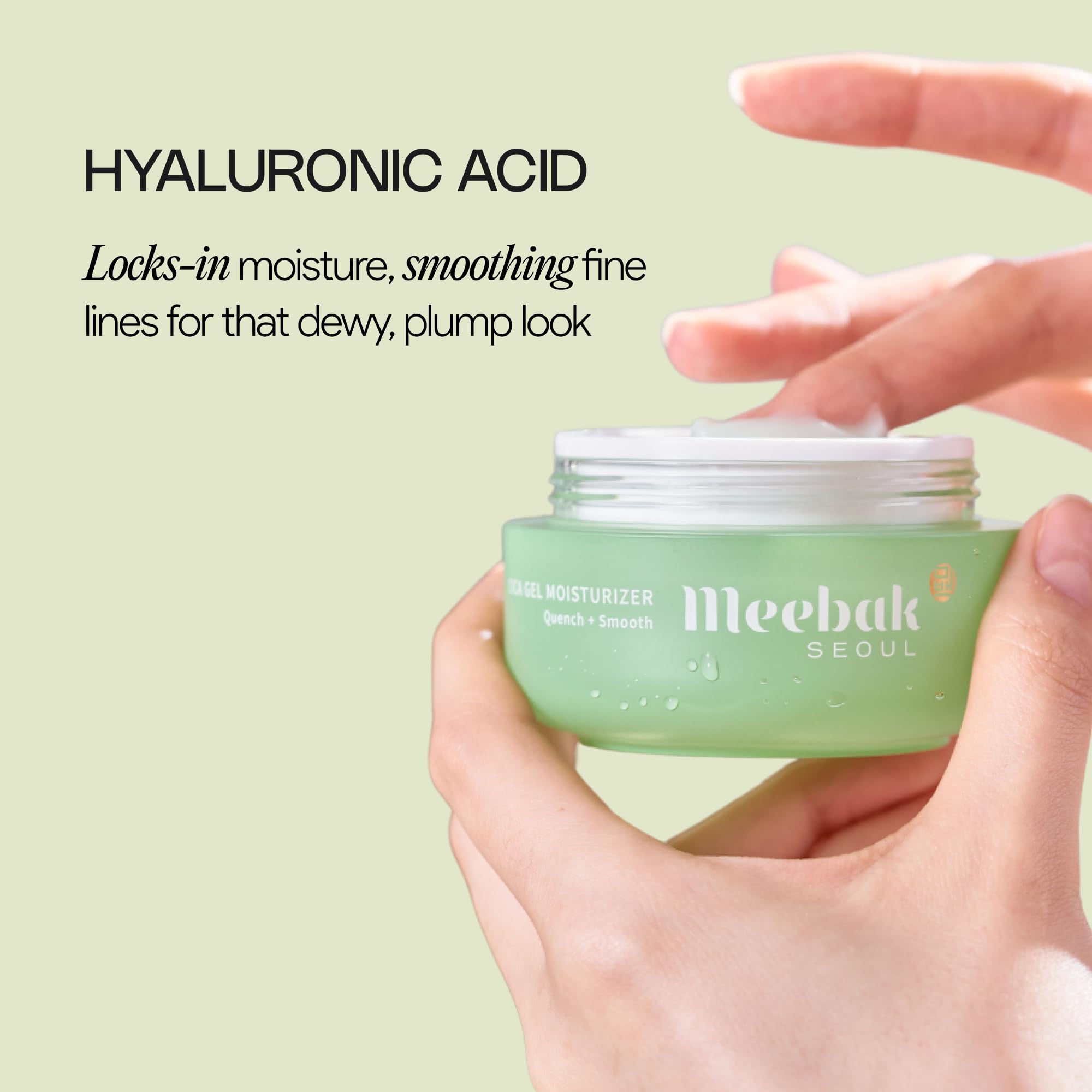 Meebak Cica Gel absorbs fast for non-greasy, refreshed finish
