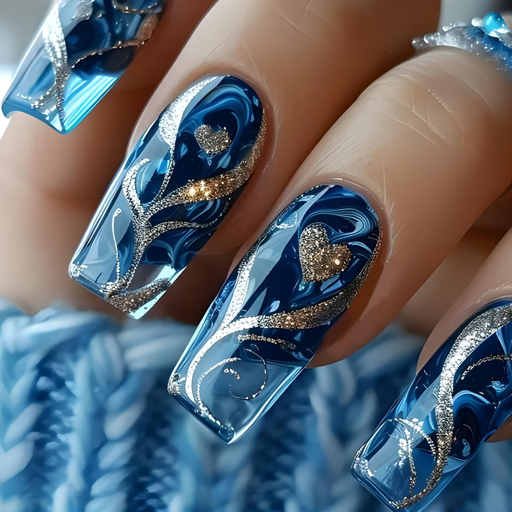 Meemooron floral pattern semi-cured strips for stylish nails at home