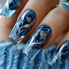 Meemooron floral pattern semi-cured strips for stylish nails at home