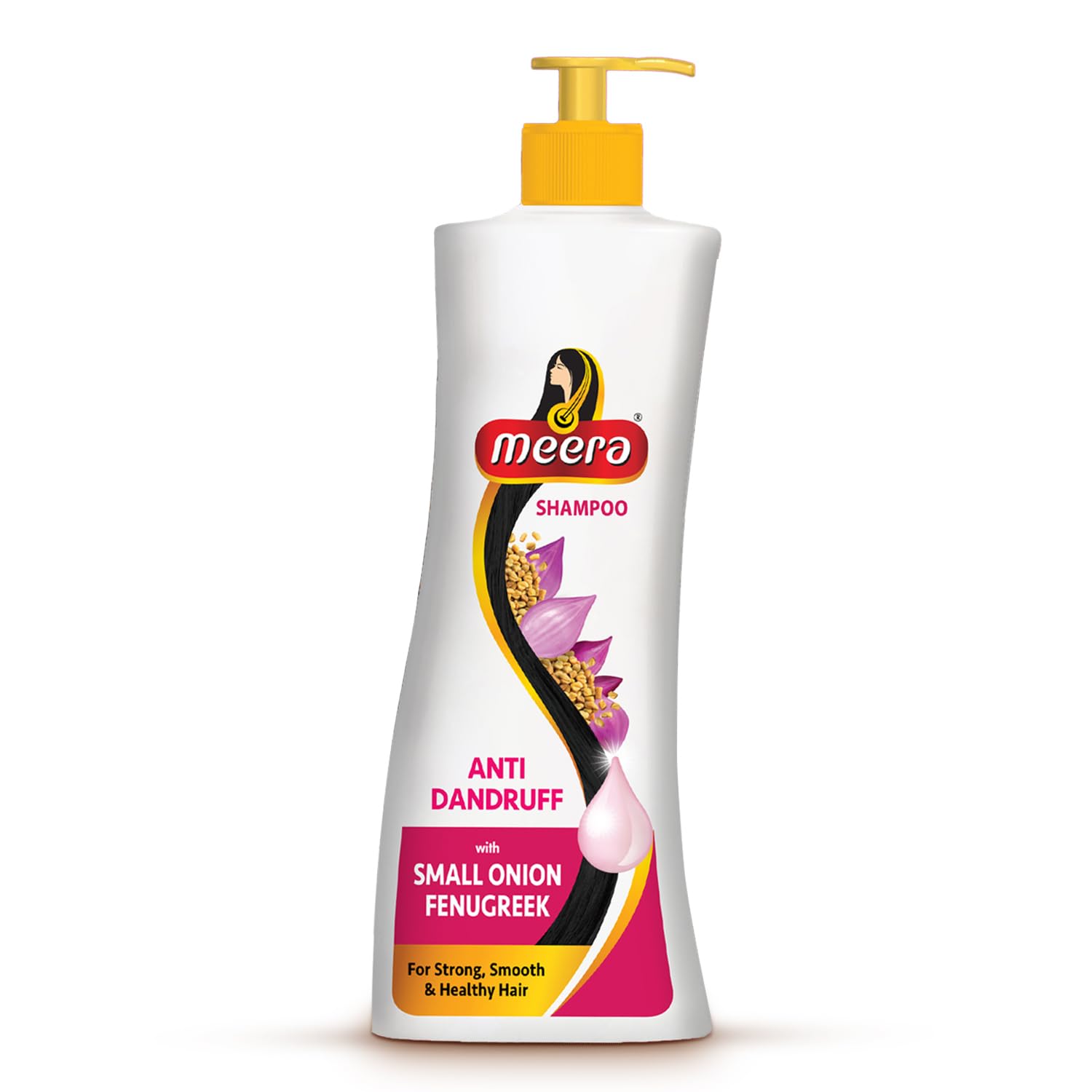 Meera Anti Dandruff Shampoo bottle front for a refreshing cleanse