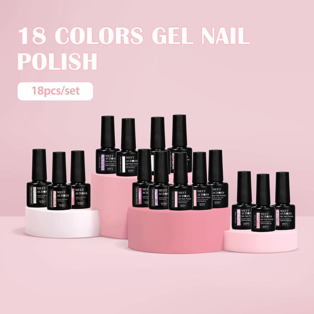 MEET ACROSS gift-ready nail kit ideal for holidays and occasions.