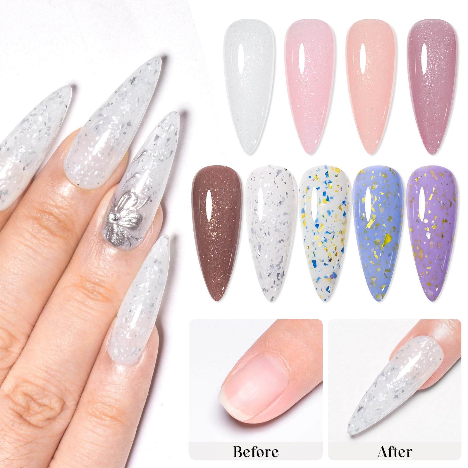 Meet Across jelly gel polish bottle provides flexible, even color.