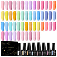 MEET ACROSS nude gel polish swatches for versatile color matching
