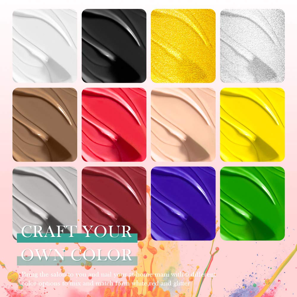 MEET ACROSS painting nail brush pen for precise patterns and lines