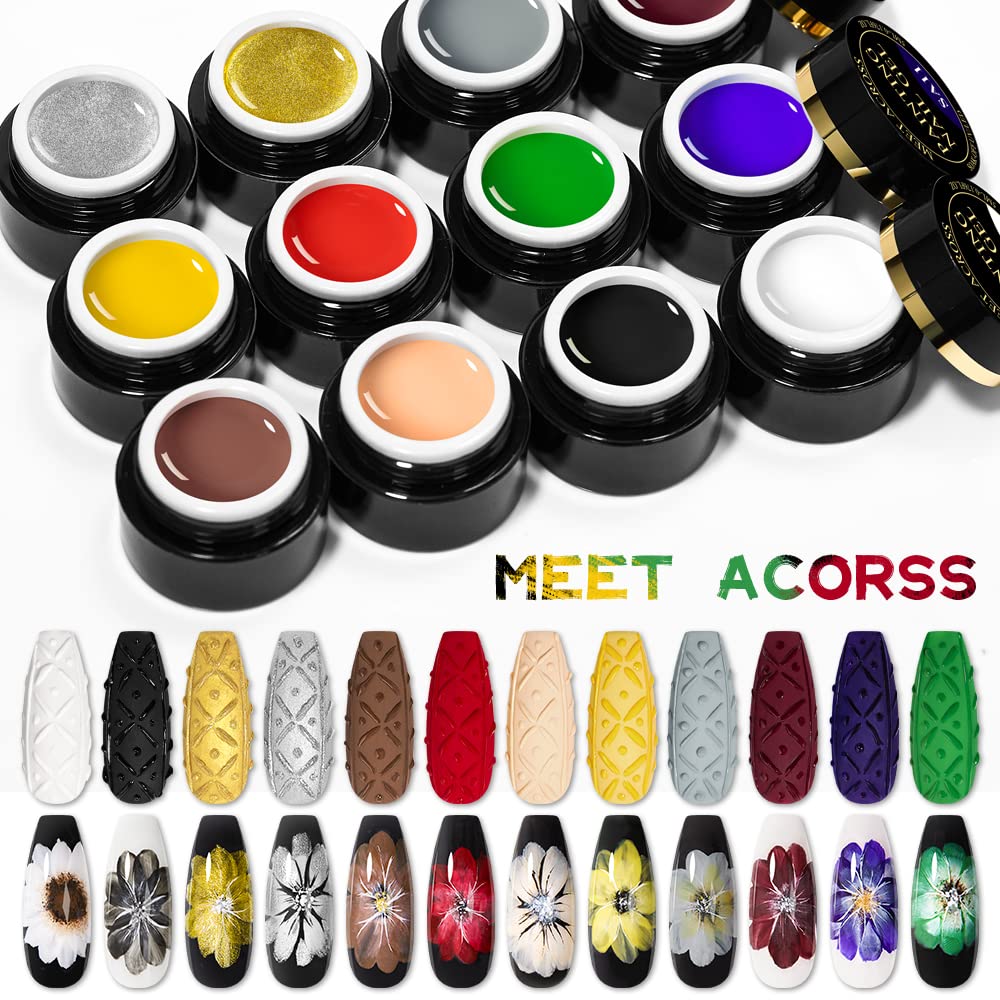 MEET ACROSS professional-grade nail design kit for home use