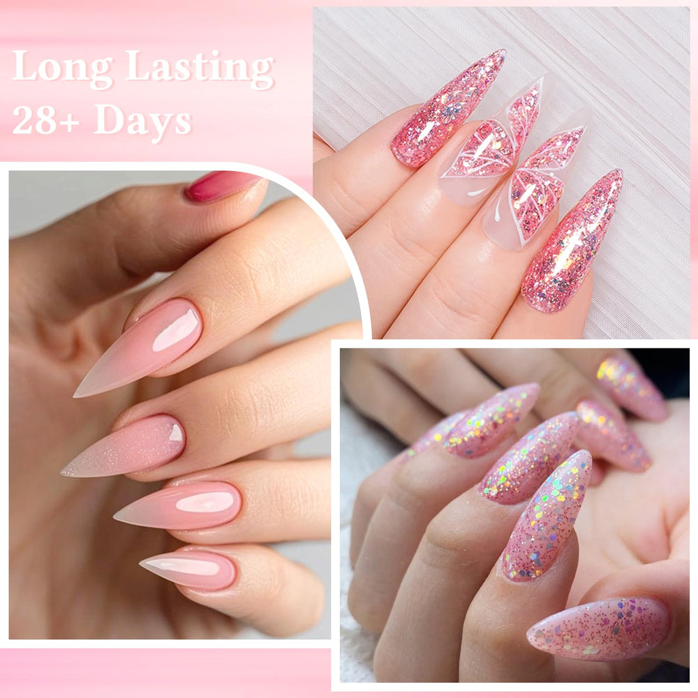 MEET ACROSS rubber base coat offers durable adhesion and smooth nail surfaces.