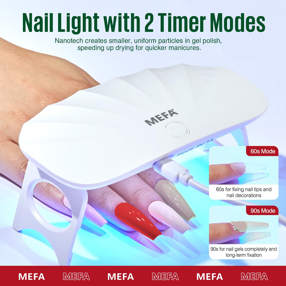 MEFA 12x7ml gel color bottles for versatile looks.