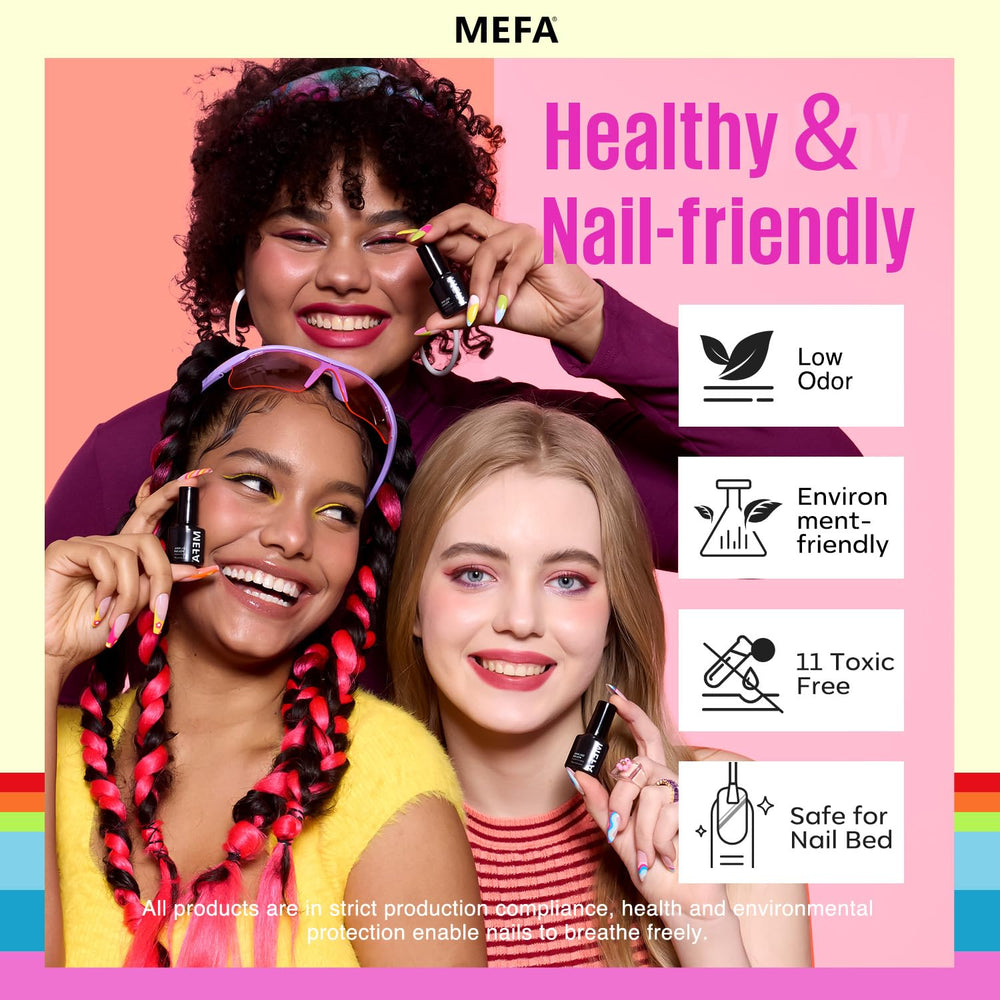 MEFA all-seasons collection pack showcasing versatile nail colors