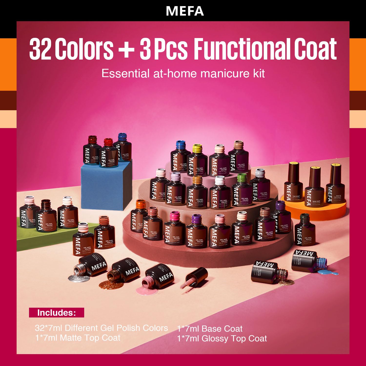 MEFA at-home manicure kit for salon-quality nails