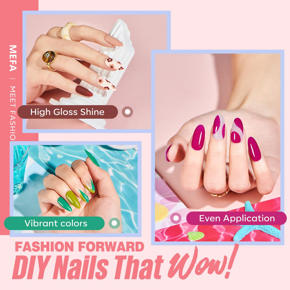 MEFA base coat 7ml improves adhesion for lasting nails.